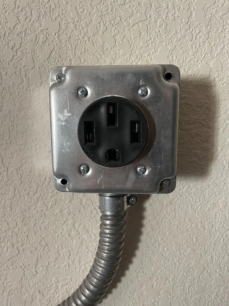 NEMA 14-50 outlet installed for Smart Home Electrical in North St. Paul